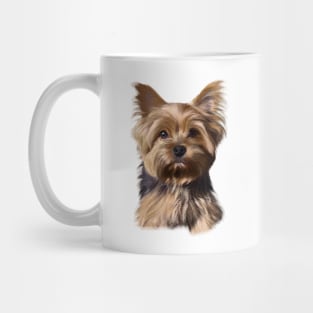 Cute Yorkshire Terrier Drawing Mug